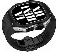 STRAPE DE FLUORORUBBER DE FLUORORUBBER TITANIUM Premium ， pour Ultra 8 49mm ， Band de montre en caoutchouc et kit de mod de fermoir en acier inoxydable ， pour les hommes Womber Watch Band Remplacer