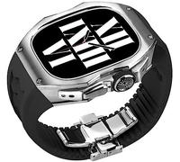 STRAPE DE FLUORORUBBER DE FLUORORUBBER TITANIUM Premium ， pour Ultra 8 49mm ， Band de montre en caoutchouc et kit de mod de fermoir en acier inoxydable ， pour les hommes Womber Watch Band Remplacer