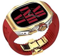 STRAPE DE FLUORORUBBER DE FLUORORUBBER TITANIUM Premium ， pour Ultra 8 49mm ， Band de montre en caoutchouc et kit de mod de fermoir en acier inoxydable ， pour les hommes Womber Watch Band Remplacer