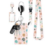 Strape De Lande De Lande Passe - Porte-Carte D'identité De Badge Pass | Porte-Badges Avec Des Longes De Rupture | Femmes Nom Des Détenteurs De Badges Avec Longes Amovibles