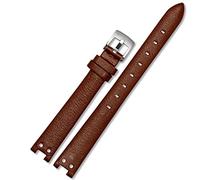 STRAPE DE MONTRATION DE TROUVE DE LA COUIR ALIMENTAIRE POUR ANNE KLEIN Watchband Notch Ak Girl Simple Elegant Belt Small Cadro Retro Watch Band 12 mm blanc