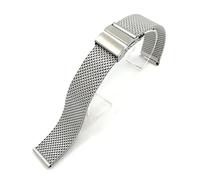 STRAPE DE MONTRE MILANESE MILANESE SECTIONNELLE FIT POUR SAMSUNG ADI pour Galaxy Active Gear S2 S3 BOUCLE BOUCLE BRACEULEMENT METALLE BRACELET 18 mm 20 mm 22 mm STRAP (COULEUR: argent, taille: 18 mm)