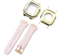 STRAPE DE MONTRE SILICONE SILICONE en acier inoxydable ， pour la série 7 8 45 mm 41mmkit, bande de remplacement de couverture métallique pour hommes ， pour 44 mm 6 5 4 SE ACCESSOIRES