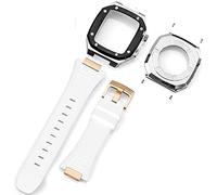 STRAPE DE MONTRE SILICONE SILICONE en acier inoxydable ， pour la série 7 8 45 mm 41mmkit, bande de remplacement de couverture métallique pour hommes ， pour 44 mm 6 5 4 SE ACCESSOIRES