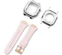 STRAPE DE MONTRE SILICONE SILICONE en acier inoxydable ， pour la série 7 8 45 mm 41mmkit, bande de remplacement de couverture métallique pour hommes ， pour 44 mm 6 5 4 SE ACCESSOIRES