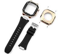 STRAPE DE MONTRE SILICONE SILICONE en acier inoxydable ， pour la série 7 8 45 mm 41mmkit, bande de remplacement de couverture métallique pour hommes ， pour 44 mm 6 5 4 SE ACCESSOIRES