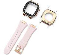 STRAPE DE MONTRE SILICONE SILICONE en acier inoxydable ， pour la série 7 8 45 mm 41mmkit, bande de remplacement de couverture métallique pour hommes ， pour 44 mm 6 5 4 SE ACCESSOIRES