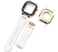 STRAPE DE MONTRE SILICONE SILICONE en acier inoxydable ， pour la série 7 8 45 mm 41mmkit, bande de remplacement de couverture métallique pour hommes ， pour 44 mm 6 5 4 SE ACCESSOIRES