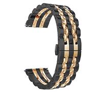 STRAPE RECHERCHE STRAPE D'EACHIDE SUR LE REMARRE À LA MAISON POUR LE BOUCLE DE PORTON 22 mm 22 mm Bouchette détachable en métal solide / 22 mm/or noir