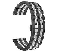 STRAPE RECHERCHE STRAPE D'EACHIDE SUR LE REMARRE À LA MAISON POUR LE BOUCLE DE PORTON 22 mm 22 mm Bouchette détachable en métal solide / 22 mm/or noir