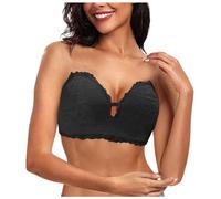 Strapless Bra Bustier Épaule Tombée Petit Buste Poitrine Plate Push Up Maintien Supérieur Anti Glissement Femme Soutien Gorge sans Armature