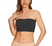 Strapless Bra Soutien Gorge Bretelle Amovible Cache Coeur Maxi Push Up Bandeau Bustier Femme Faux Seins Transparent Mode Vetement sans Bretelles Invisible Armature Coton De Sport