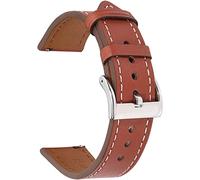 STRAPS STRAPS BANDES CEINTRAQUE 20 mm 22 mm Femmes hommes Sobrave de bracelets de cuve à vache ajustement pour Huawei GT2 ajustement pour Samsung Smart Watch (22 mm d'huile de palme foncé)