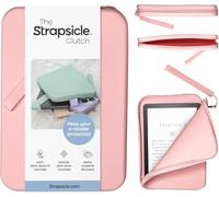 Strapsicle Pochette en silicone pour Kindle et liseuses électroniques - Sac multifonction pour téléphone, portefeuille et clés - Compatible avec Kindle de 6", Kobos, Nook, Paperwhite 6,8", iPad Mini 6