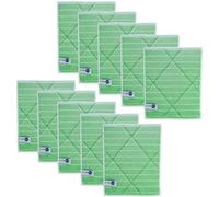 Strapure Lavette Bamboo Éponge Microfibre - Nettoie et Lisse Les Surfaces Sales - Hautement Absorbant - Pas de Rayures ou Peluches - Restaure la Brillance du Verre, Marbre et INOX -25x20cm- Set de 10