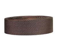 Strapworks Lightweight Polypropylene Webbing - Poly Strapping for Outdoor DIY Gear Repair, Pet Collars, Crafts - 1.5 inch x 10 Yards - Brown
