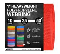 Strapworks Sangle en polypropylène épais, Robuste pour la réparation d'équipement et Le Bricolage en Plein air, 2,5 cm x 45,7m, Orange