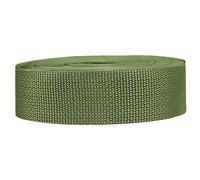 Strapworks Sangle légère en polypropylène - Sangle en polyéthylène pour réparation d'équipement de Bricolage en extérieur, Colliers pour Animaux de Compagnie, travaux manuels - 3,8 cm x 9,1 m - Olive