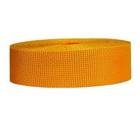 Strapworks Sangle légère en polypropylène - Sangle en polyéthylène pour réparation d'équipement de Bricolage en extérieur, Colliers pour Animaux de Compagnie, travaux manuels - 3,8 cm x 45,2 m - Or