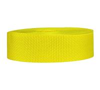Strapworks Sangle légère en polypropylène - Sangle en polyéthylène pour réparation d'équipement de Bricolage extérieur, Colliers pour Animaux de Compagnie, travaux manuels - 3,8 cm x 45,2 m - Jaune