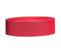 Strapworks Sangle légère en polypropylène - Sangle en polyéthylène pour réparation d'équipement de Bricolage en extérieur, Colliers pour Animaux de Compagnie, travaux manuels - 3,8 cm x 9,1 m - Rouge