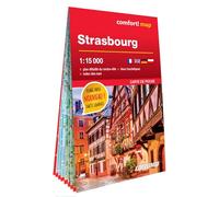 Strasbourg 1/15.000 (carte laminée format poche - plan de ville)