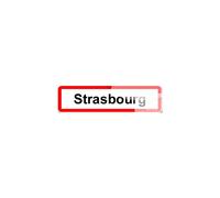 Strasbourg (15x4cm) - Sticker/Autocollant