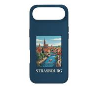 Strasbourg France Alsace Canal City Œuvre de Voyage Vintage Coque pour iPhone Air