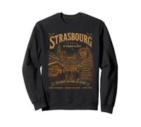 Strasbourg France Marché de Noël Vintage Sweatshirt