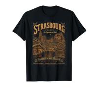 Strasbourg France Marché de Noël Vintage T-Shirt