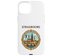 Strasbourg France Paysage urbain Pont victorien Cadre Art Coque pour iPhone 15 Plus