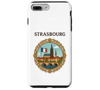 Strasbourg France Paysage urbain Pont victorien Cadre Art Coque pour iPhone 7 Plus/8 Plus