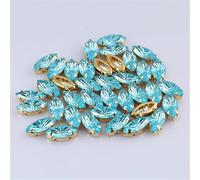 Strass à coudre avec pince en laiton doré pour travaux d'aiguille, couture, vêtements, chaussures, pierres acryliques