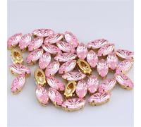 Strass à coudre avec pince en laiton doré pour travaux d'aiguille, couture, vêtements, chaussures, pierres acryliques