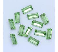 Strass à coudre, Couleurs Rectangle Point Dos Feuille Pierre de Verre Facettes(Light Green,7x21mm 9pcs)