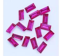 Strass à coudre, Couleurs Rectangle Point Dos Feuille Pierre de Verre Facettes(Rose Red,5x10mm 20pcs)
