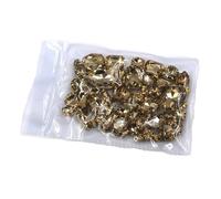 Strass à coudre, Lot de 5 strass en cristal à coudre, base dorée, multicolores, formes variées(Light Coffee)