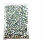 Strass à dos plat en cristal AB argenté et gel, 6 mm, SS30, 5 000 pièces, non thermocollants