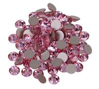 Strass à dos plat en cristal, Strass à coller non thermocollants Rose clair SS3 à SS34(Ss10-1440pcs)