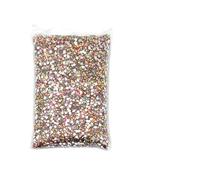 Strass à dos plat en cristal, Strass thermocollants multicolores en vrac, plusieurs tailles, résine, dos plat, for nail art(Light Rose Red AB,6mm 1000pcs)