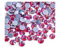 Strass à fixation thermocollante à dos plat, Strass thermocollants, 30 couleurs, SS6-SS40, dos plat, verre cristal(Siam AB,Ss16 1440pcs)