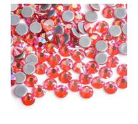 Strass à fixation thermocollante à dos plat, Strass thermocollants, 30 couleurs, SS6-SS40, dos plat, verre cristal(Hyacinth AB,Ss6 1440pcs)