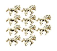 Strass À Ongles 10 Pièces Décorations Métalliques 3D Forme Cheval