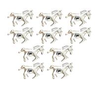 Strass À Ongles 10 Pièces Forme Cheval Métallique 3D Accessoire Beauté