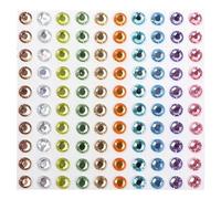 Strass adhésifs - Couleurs pastel - 5 mm - 100 pcs