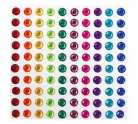 Strass adhésifs - Couleurs vives - 5 mm - 100 pcs