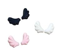 Strass Ailes 3D pour Ongles, 120 Pièces, Noir et Blanc, Résine Synthétique, Décorations Manucure, DIY Bijoux et Loisirs Créatifs