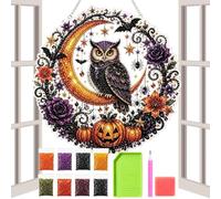 Strass Art Halloween - Ornements 2D Acrylique Fait Main Artisanat | Kit de décorations murales en strass pour débutants, professionnels, femmes, amateurs, maison, appartement, salon, atelier