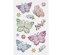 Strass autocollants - Papillons - 14 pcs