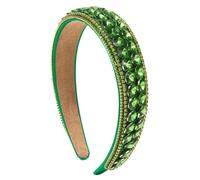 Strass Bandeaux Bandeau à strass rétro, accessoires for cheveux de fête assortis(Green)